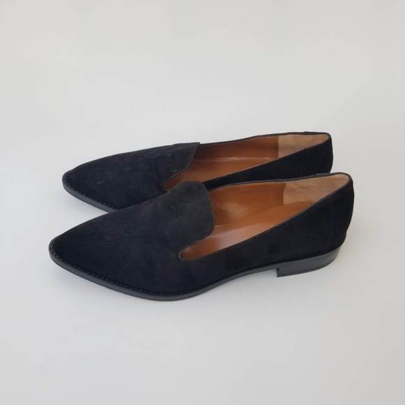 Aquatalia Golda Black Suede Loafer Sz 8.5 - Picture 6 of 8